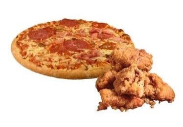 pizza and tenders